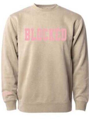 Barstool Sports Call her Daddy blocked crewneck in natural